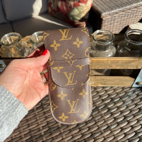 Louis Vuitton | Bags | Louis Vuitton Large Etui Pen Case Monogram Canvas  Alcantara Microfiber Lining | Poshmark